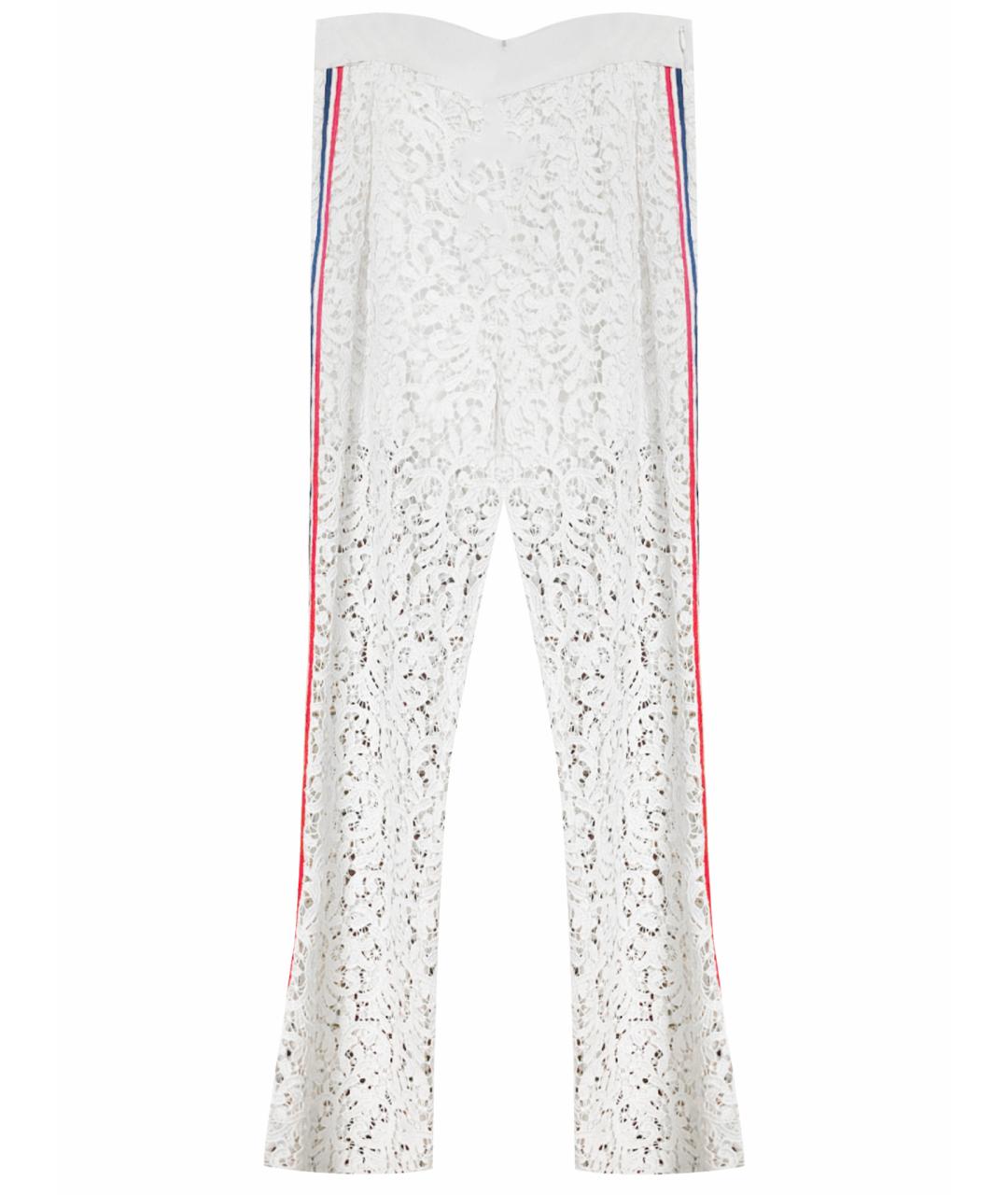 ERMANNO SCERVINO Бежевые вискозные прямые брюки, фото 1