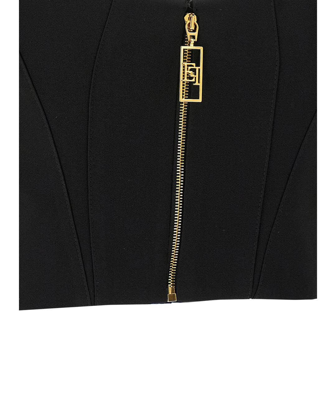 ELISABETTA FRANCHI Черная майка, фото 4