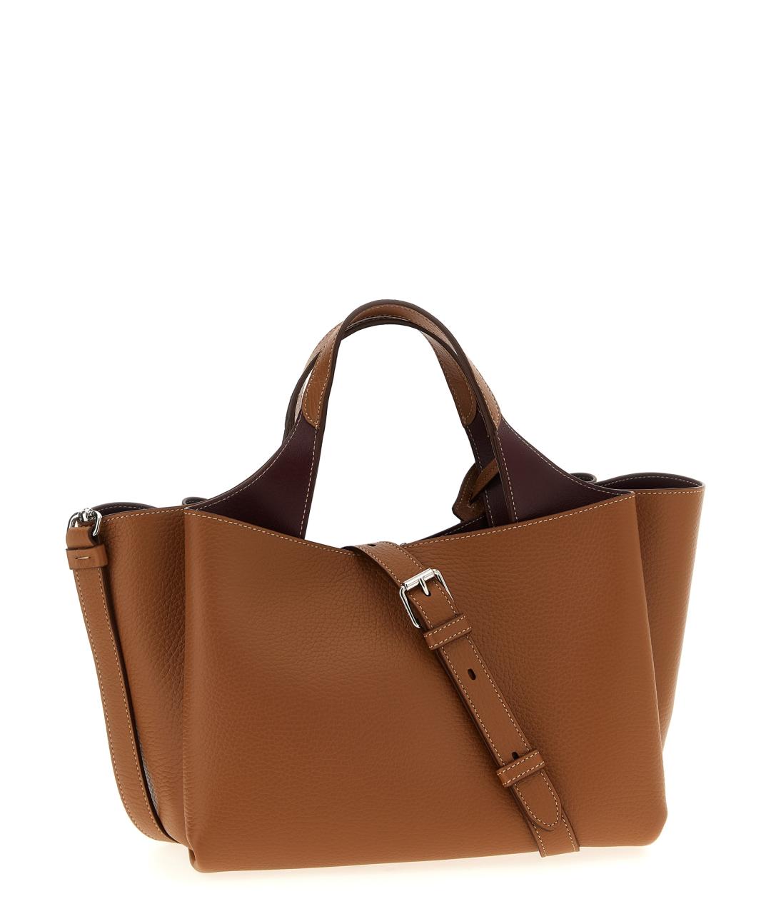 TOD'S Коричневая кожаная сумка тоут, фото 2