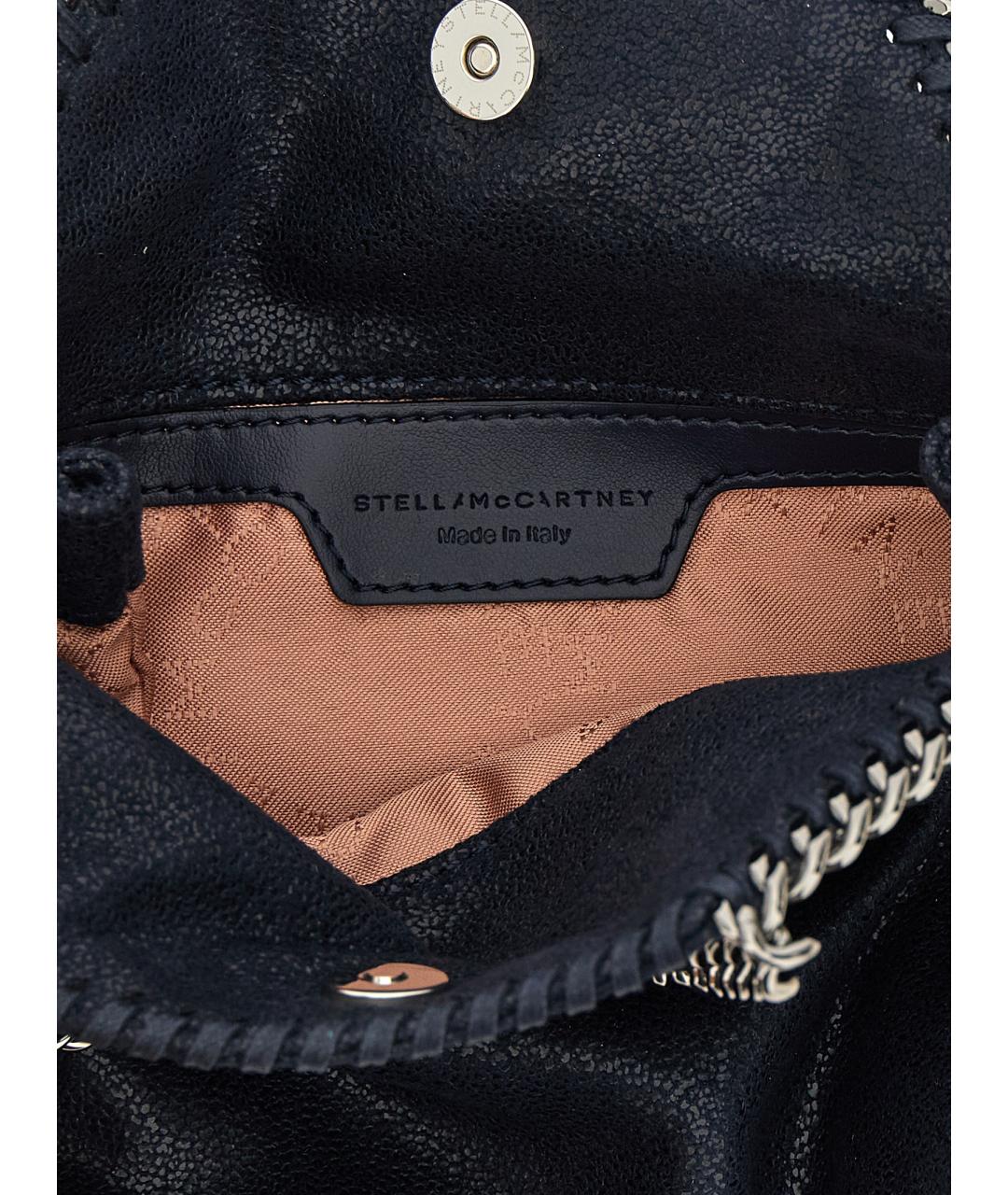 STELLA MCCARTNEY Темно-синяя сумка тоут из искусственной кожи, фото 4