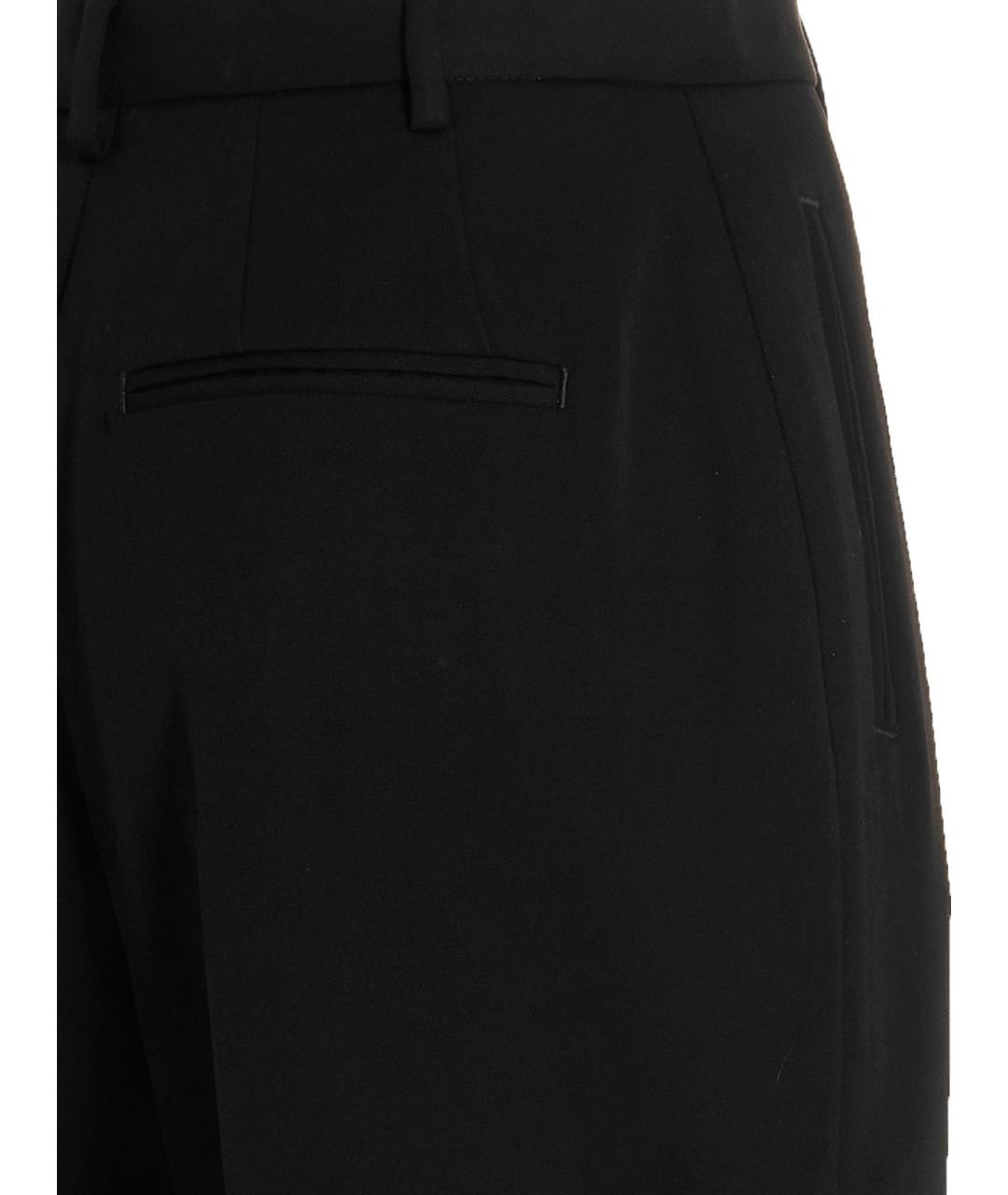 TORY BURCH Черные шерстяные прямые брюки, фото 4