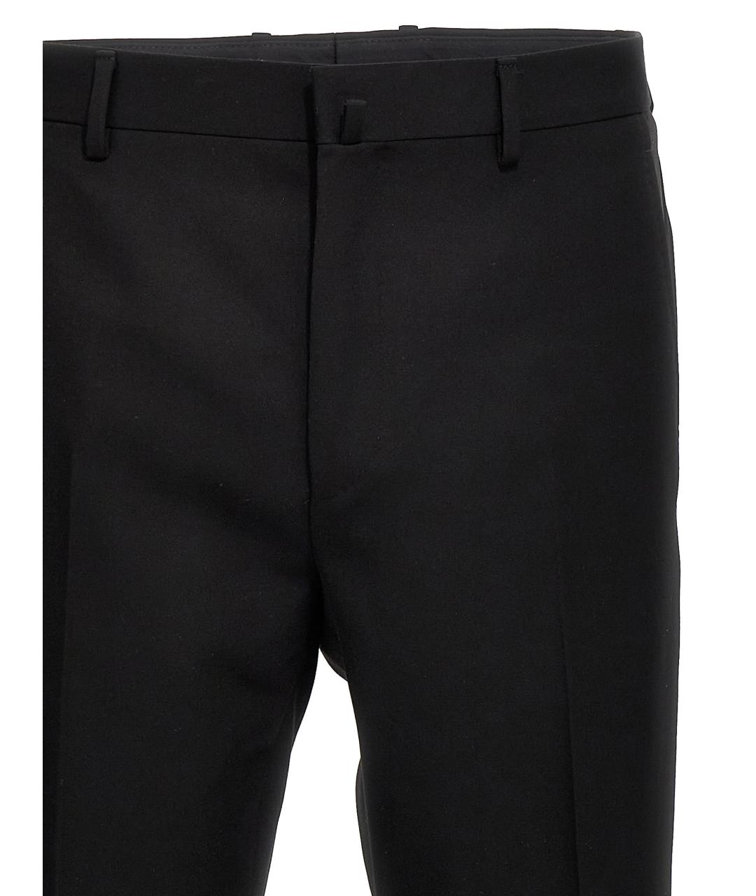 LANVIN Черные шерстяные классические брюки, фото 4