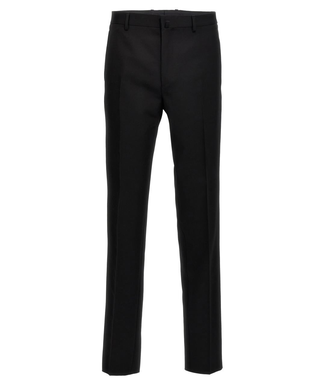 LANVIN Черные шерстяные классические брюки, фото 1