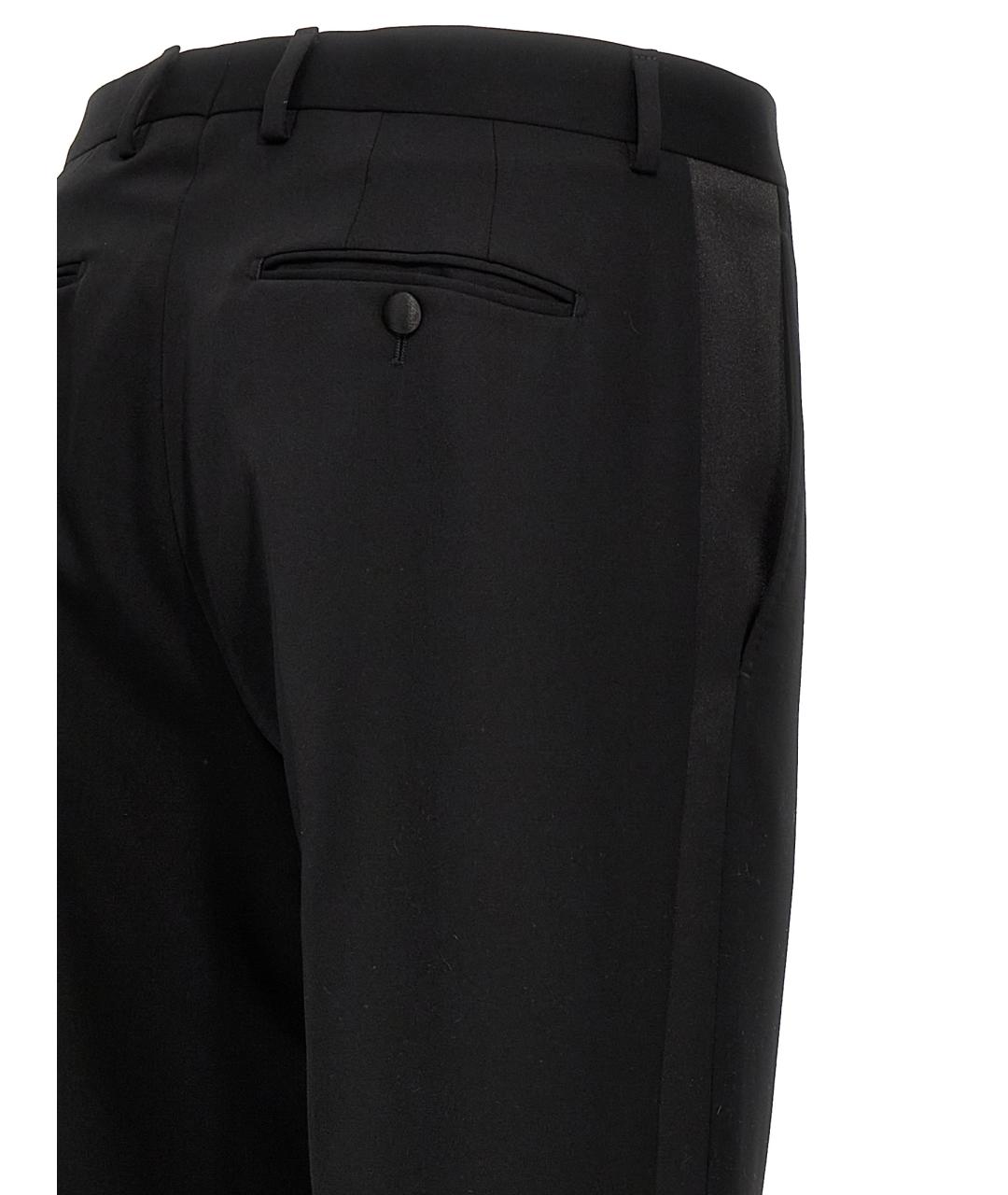 LANVIN Черные шерстяные классические брюки, фото 5