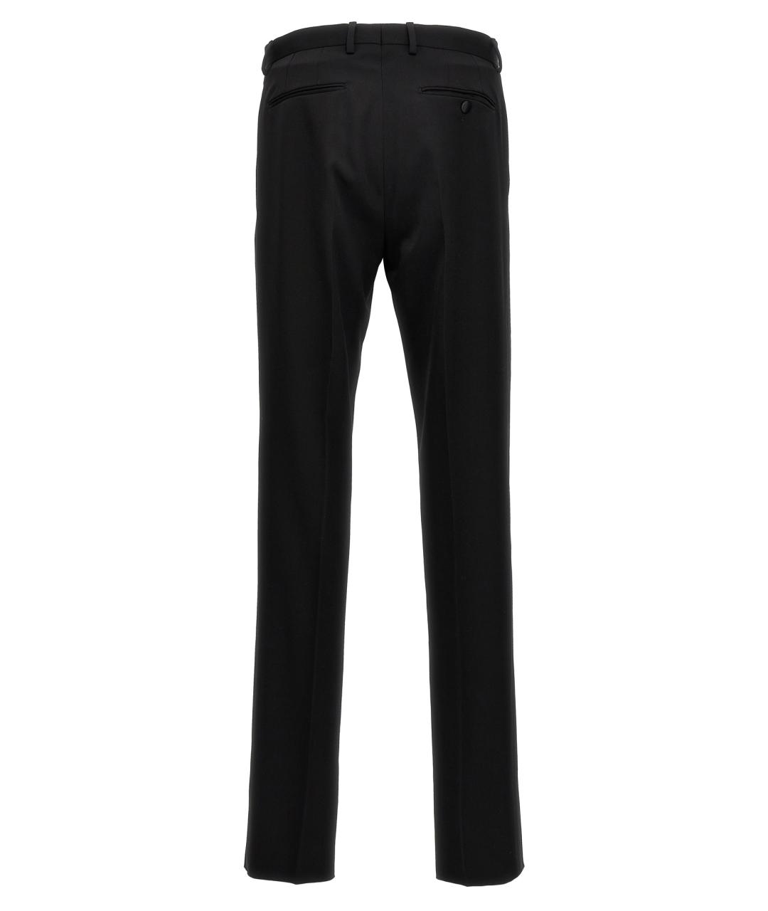 LANVIN Черные шерстяные классические брюки, фото 2