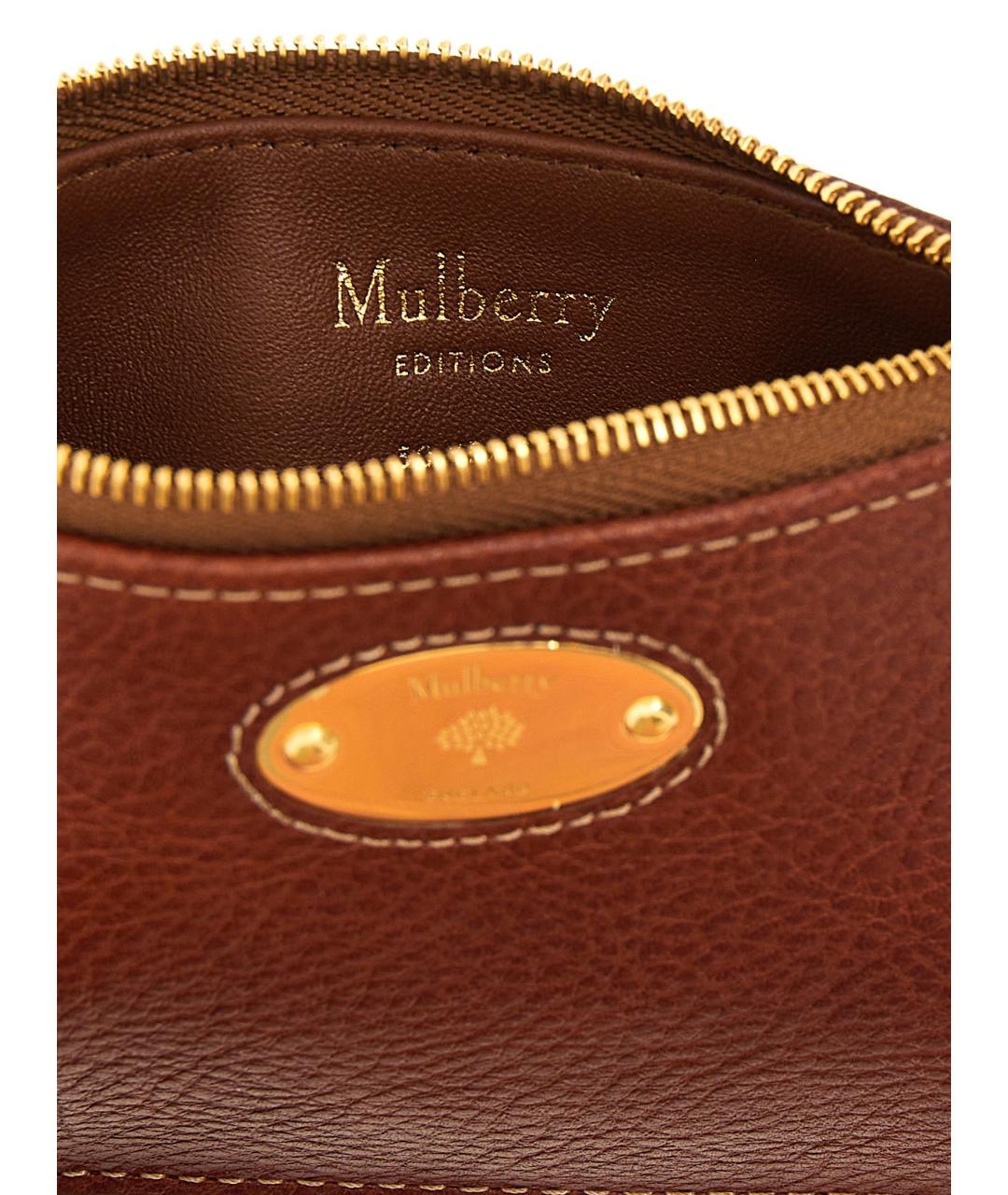 MULBERRY Коричневый кожаный кошелек, фото 3