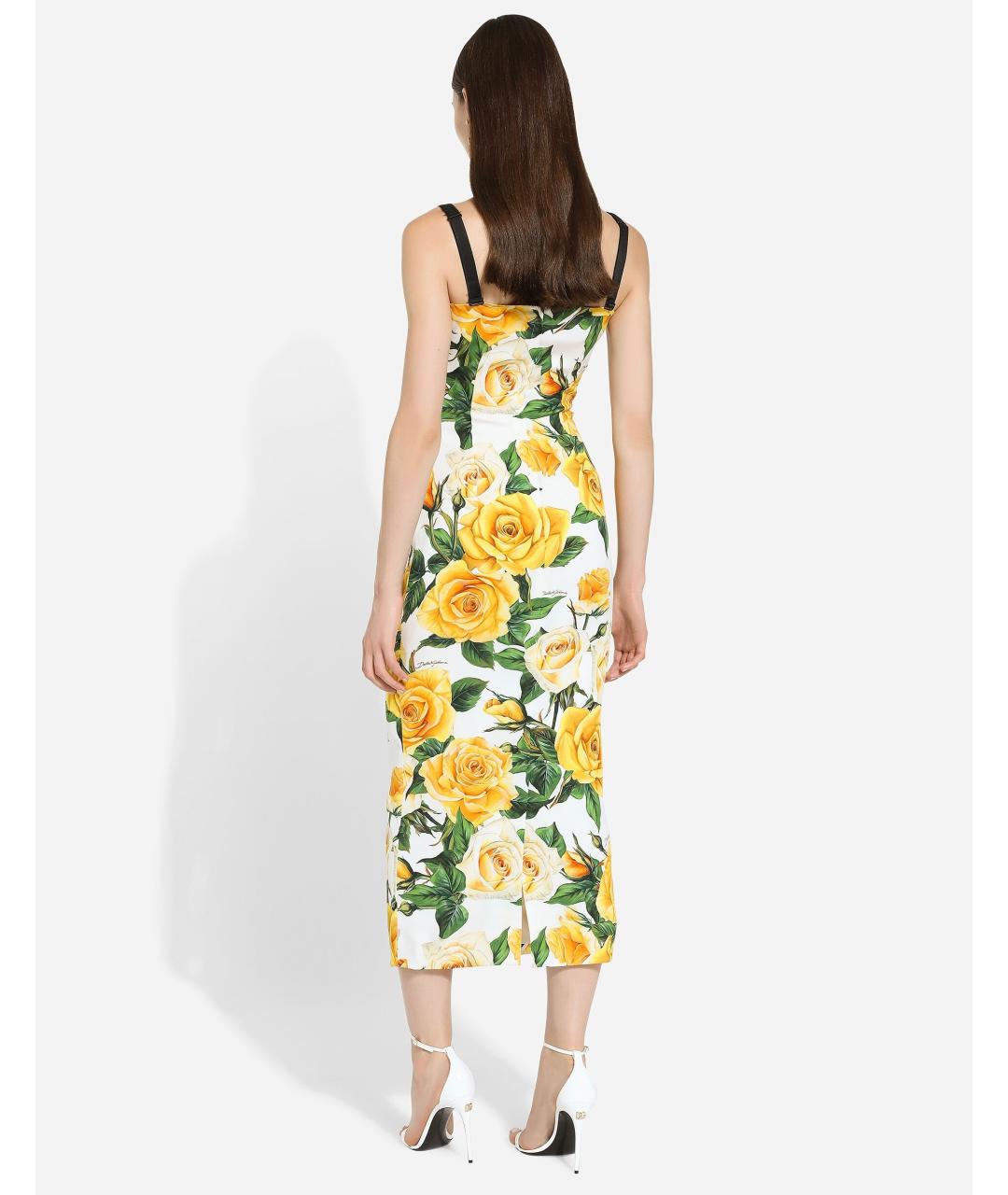 DOLCE&GABBANA Мульти коктейльное платье, фото 9