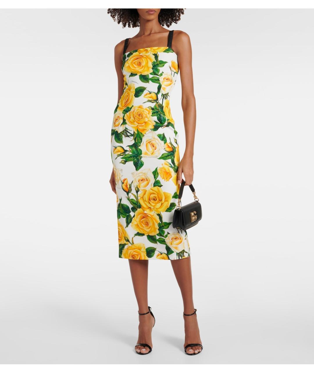 DOLCE&GABBANA Мульти коктейльное платье, фото 5