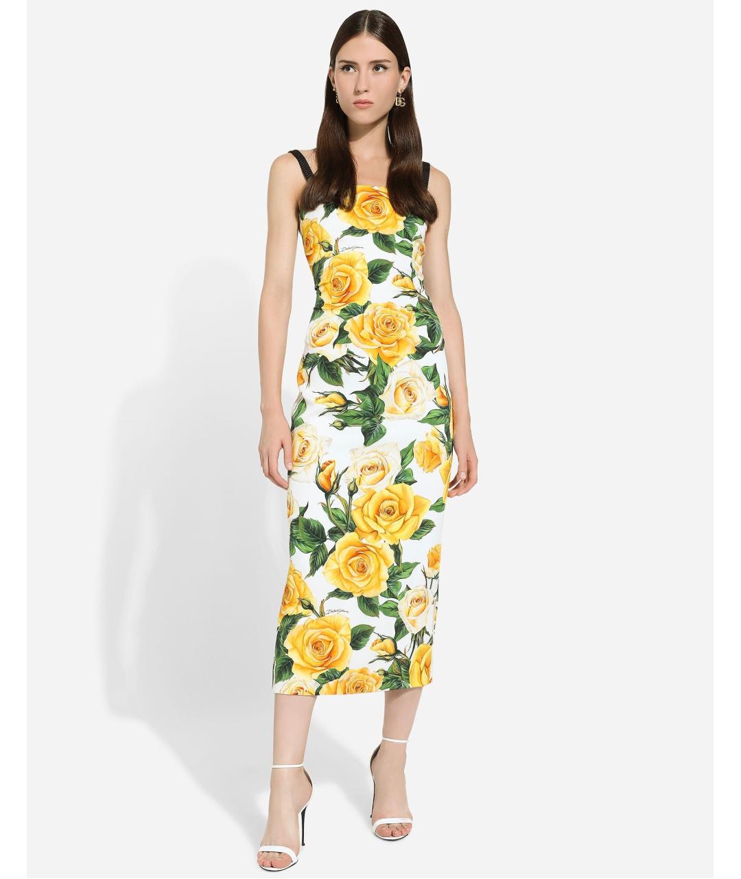 DOLCE&GABBANA Мульти коктейльное платье, фото 8