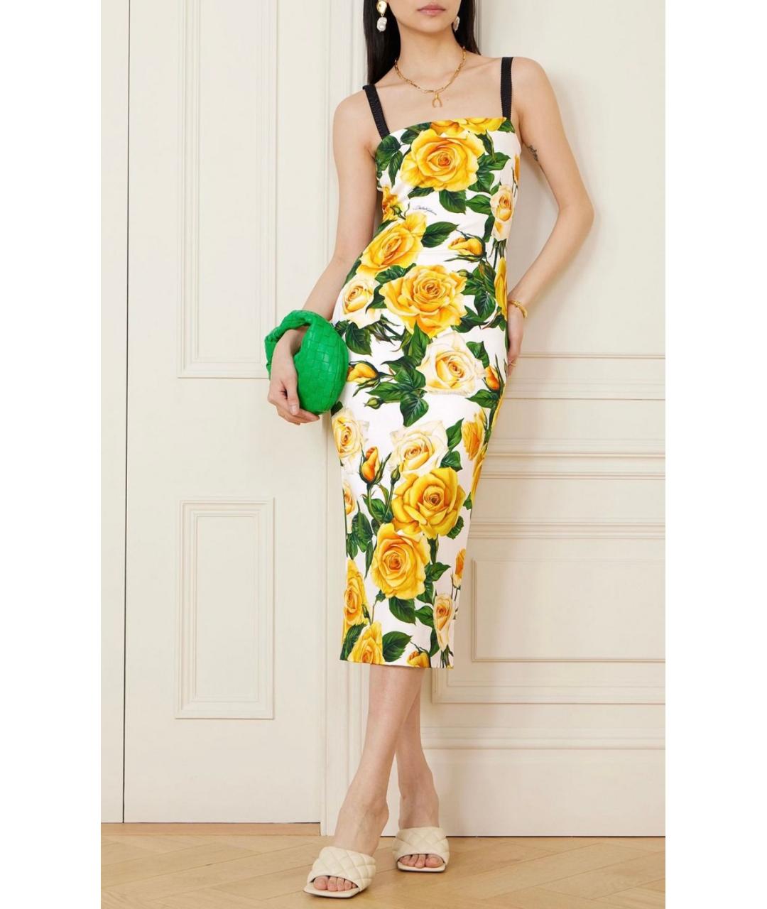 DOLCE&GABBANA Мульти коктейльное платье, фото 2