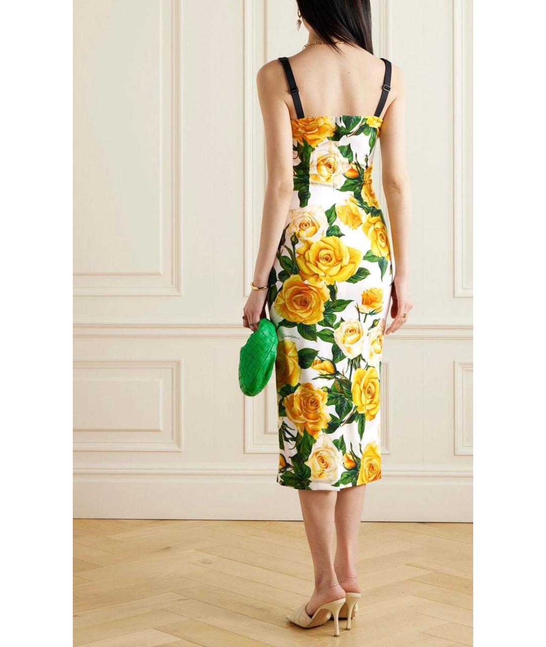 DOLCE&GABBANA Мульти коктейльное платье, фото 3