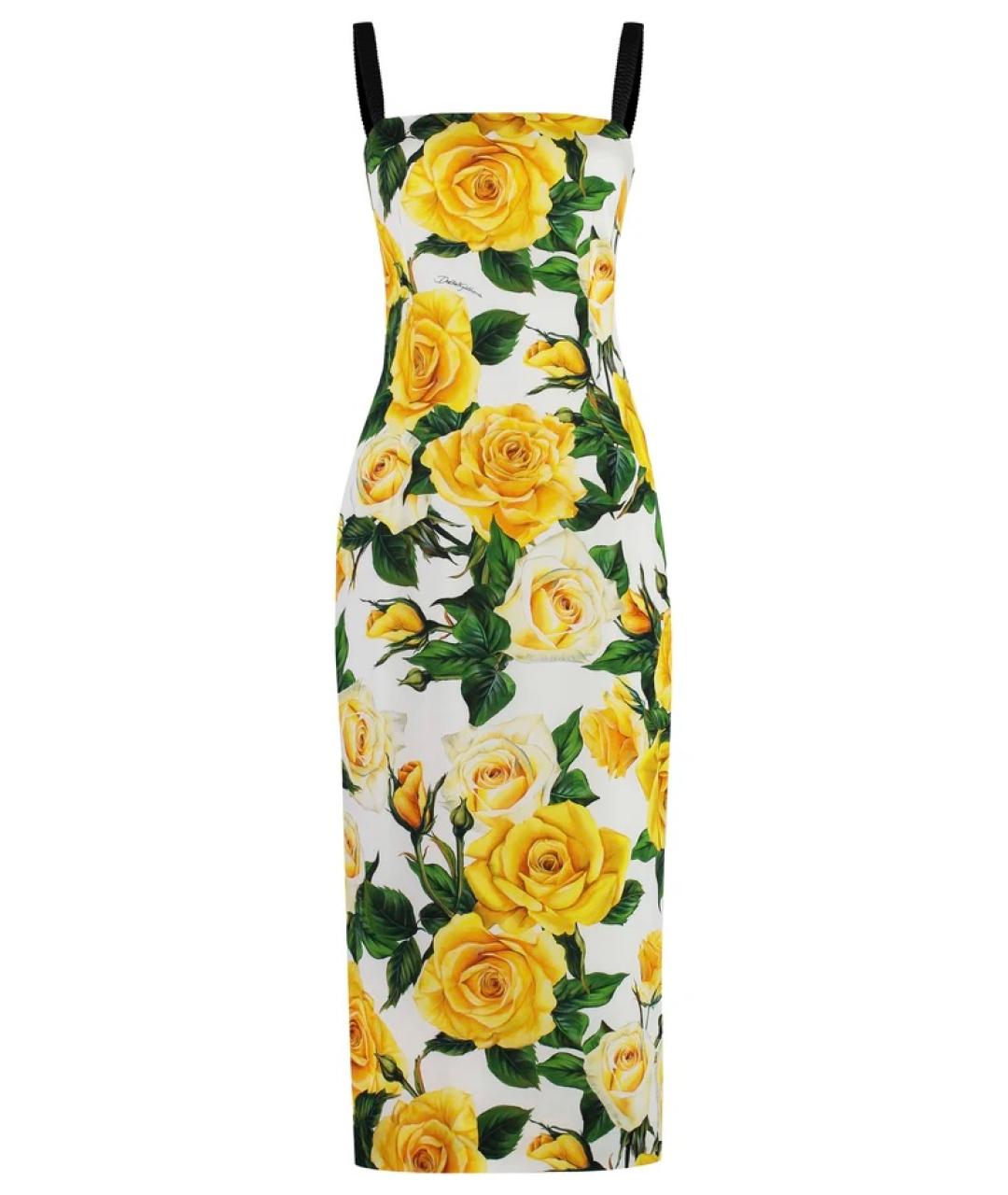 DOLCE&GABBANA Мульти коктейльное платье, фото 1