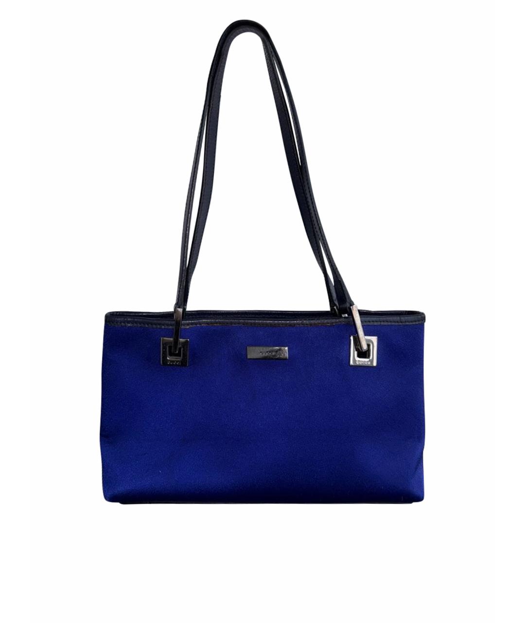 GUCCI Синяя сумка с короткими ручками, фото 1