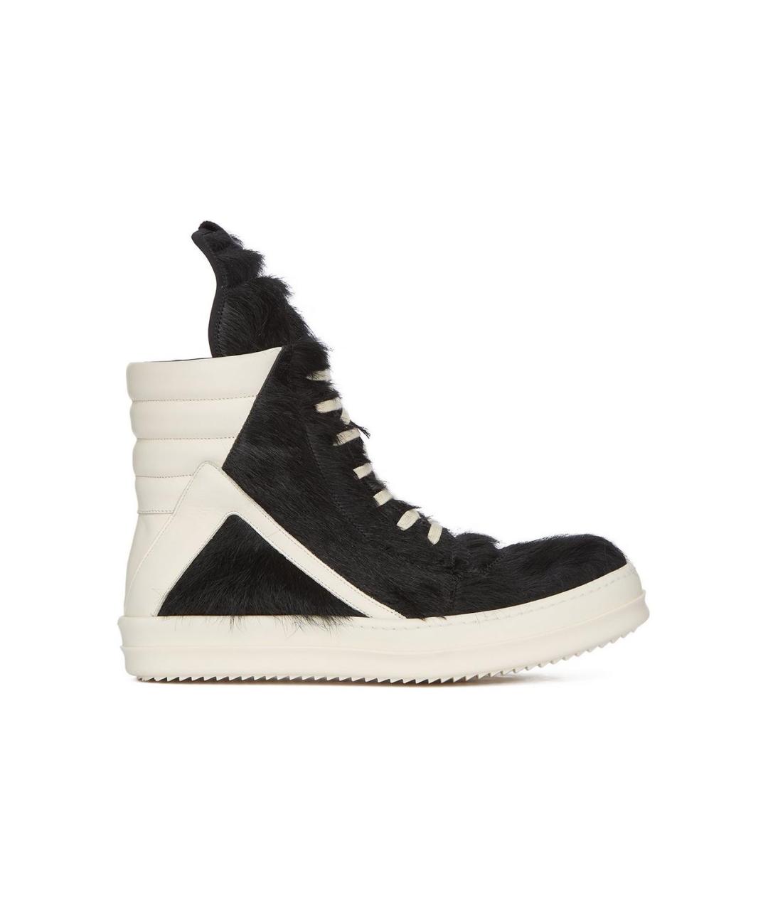 RICK OWENS Черные высокие кроссовки / кеды, фото 1
