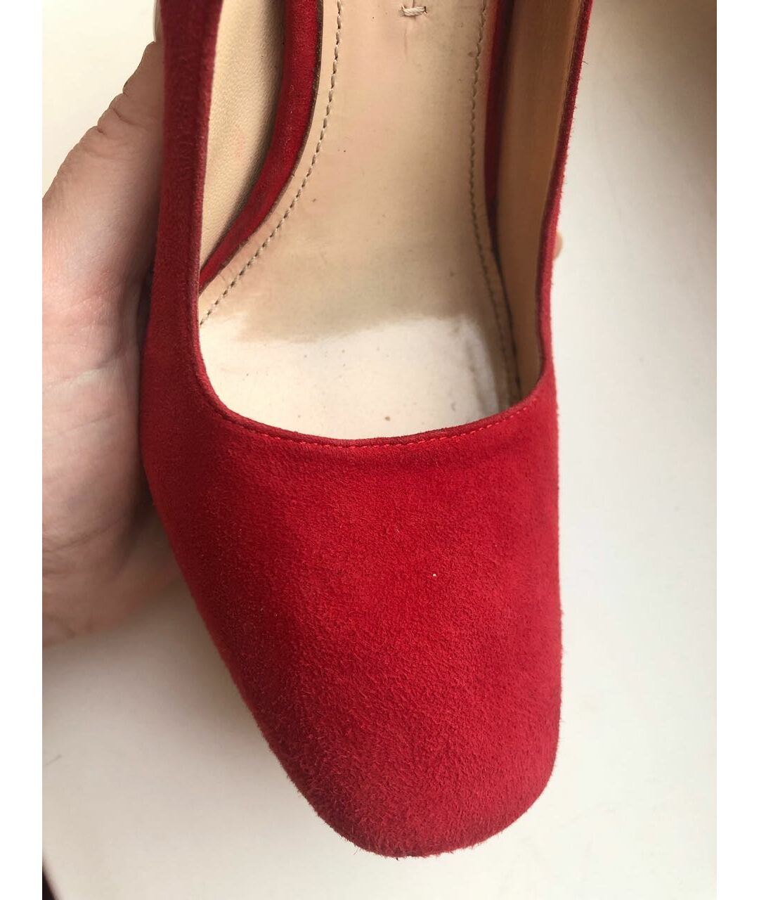 PRADA Красные замшевые туфли, фото 5