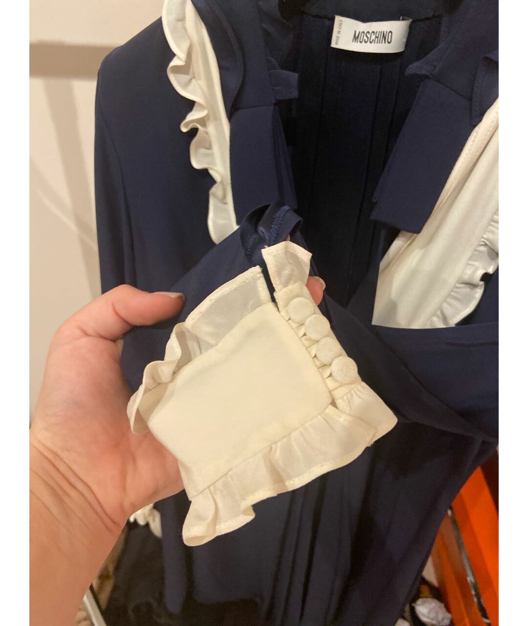 MOSCHINO Синее повседневное платье, фото 5
