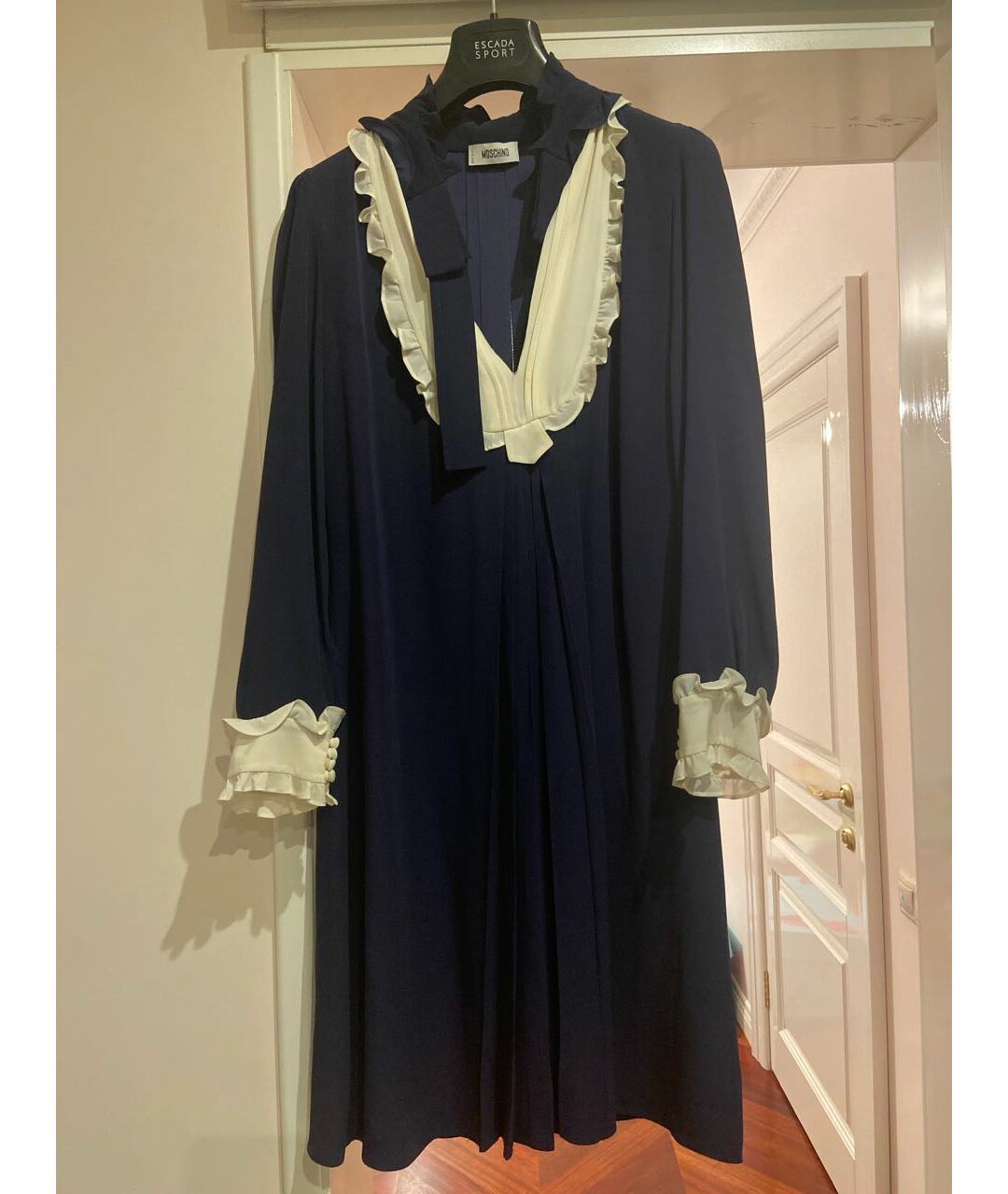 MOSCHINO Синее повседневное платье, фото 9