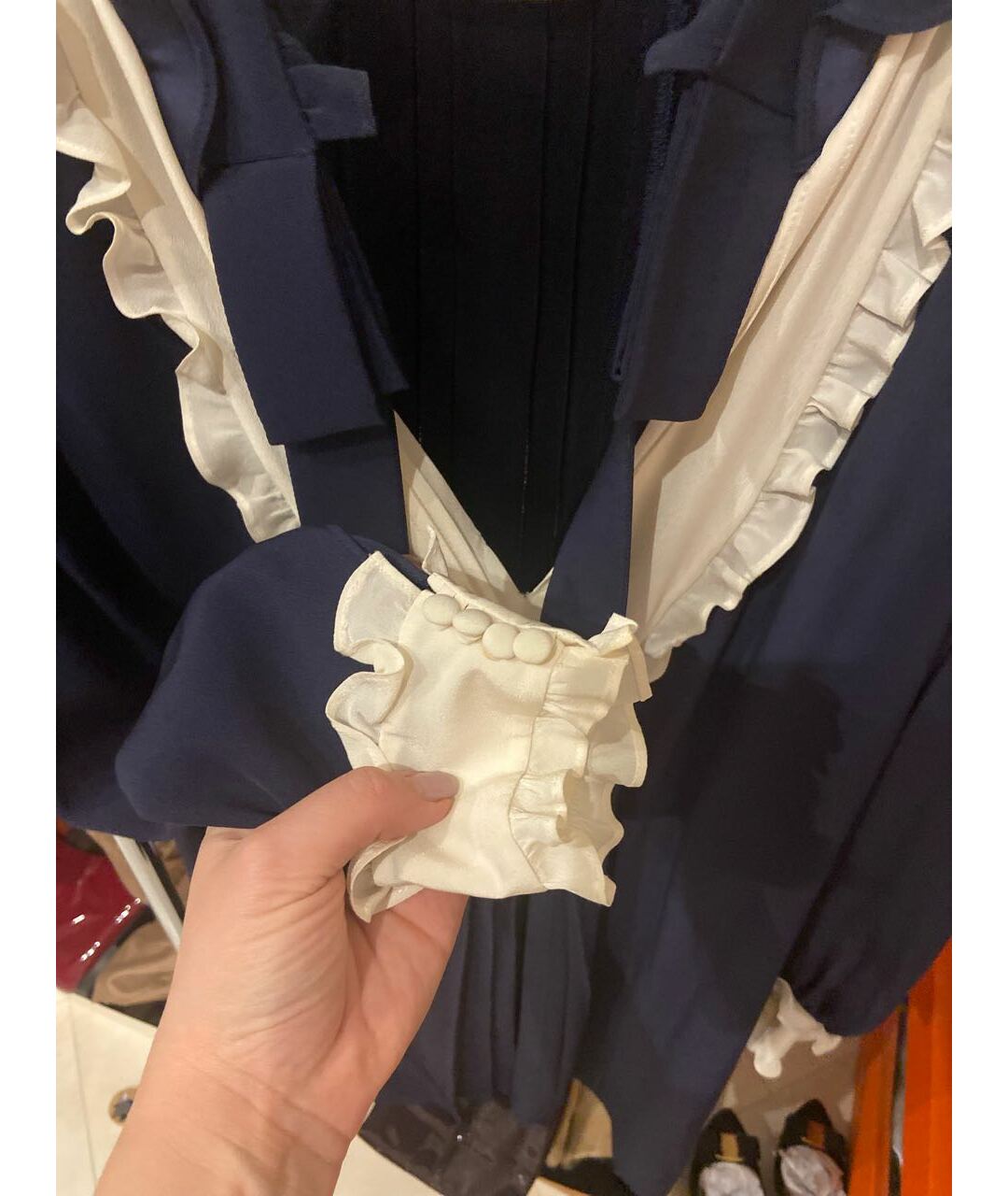 MOSCHINO Синее повседневное платье, фото 6