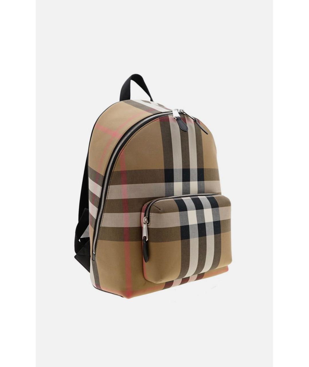 BURBERRY Бежевый кожаный рюкзак, фото 2