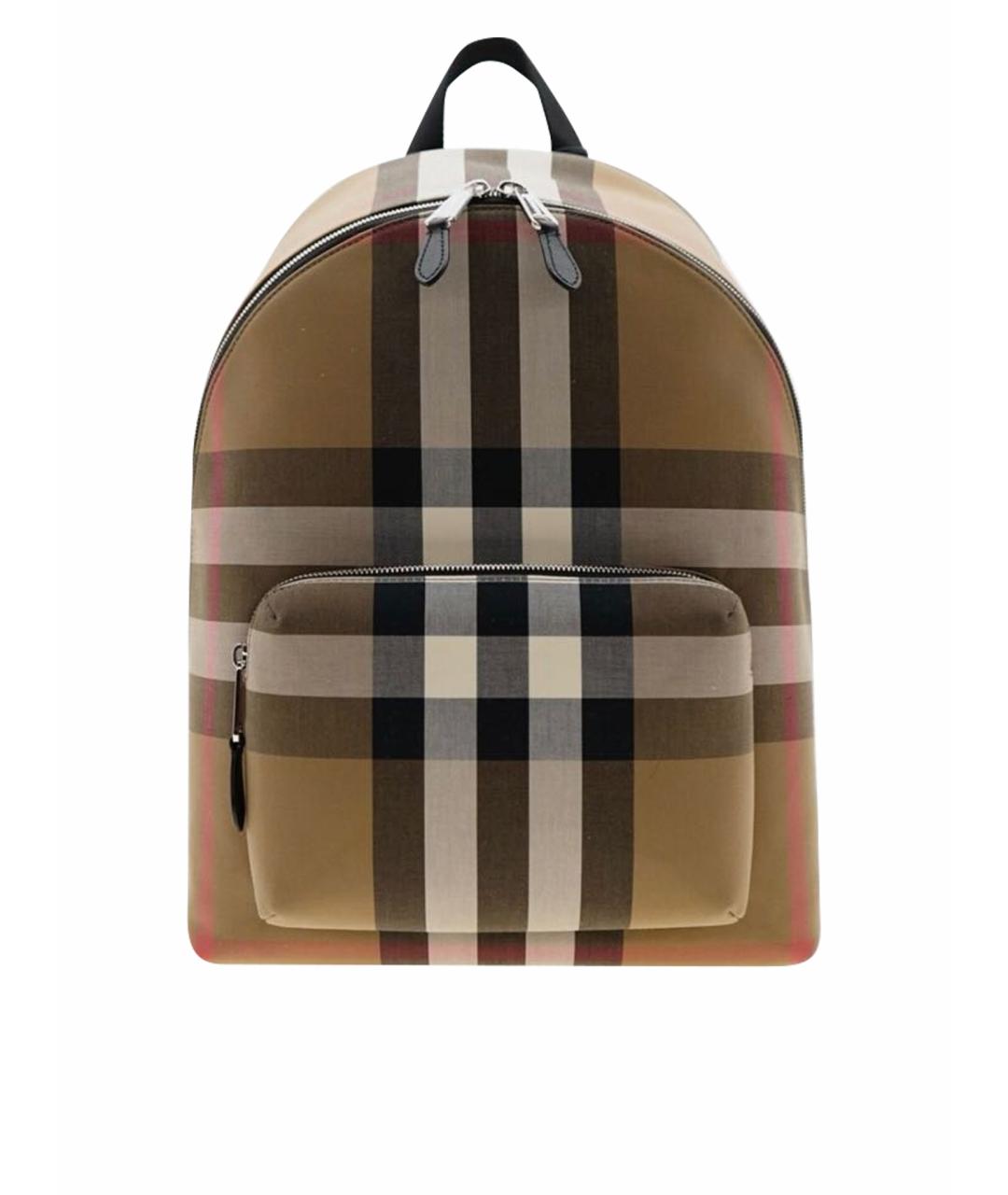 BURBERRY Бежевый кожаный рюкзак, фото 1