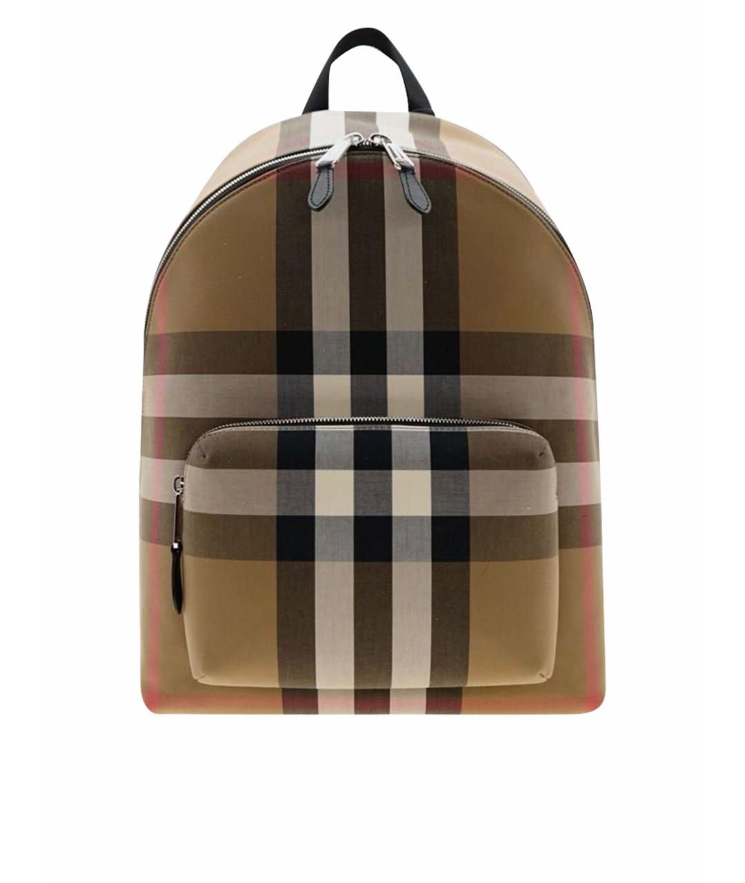BURBERRY Бежевый кожаный рюкзак, фото 7