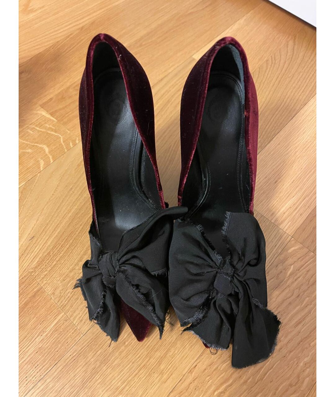 ALEKSANDER SIRADEKIAN Бордовые бархатные туфли, фото 2