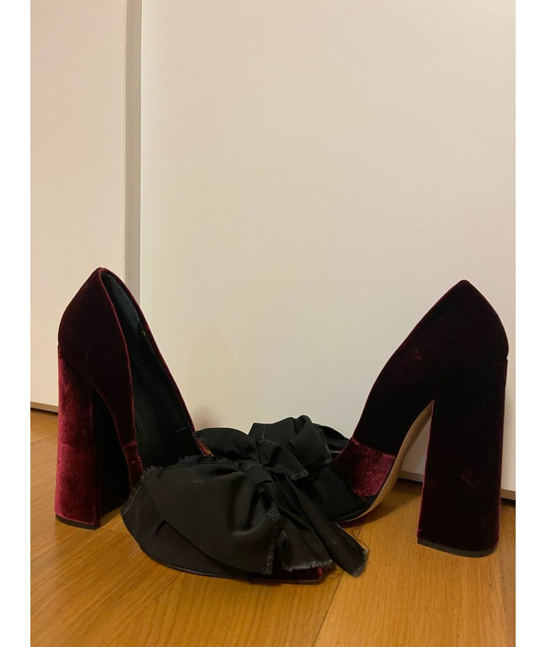 ALEKSANDER SIRADEKIAN Бордовые бархатные туфли, фото 5