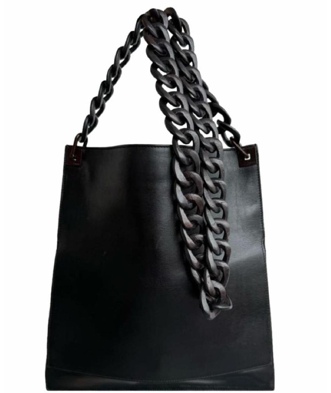 GUCCI Черная кожаная сумка через плечо, фото 1