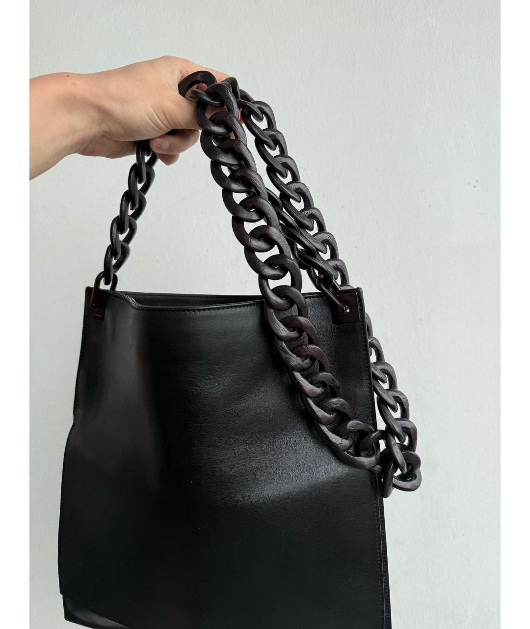 GUCCI Черная кожаная сумка через плечо, фото 3