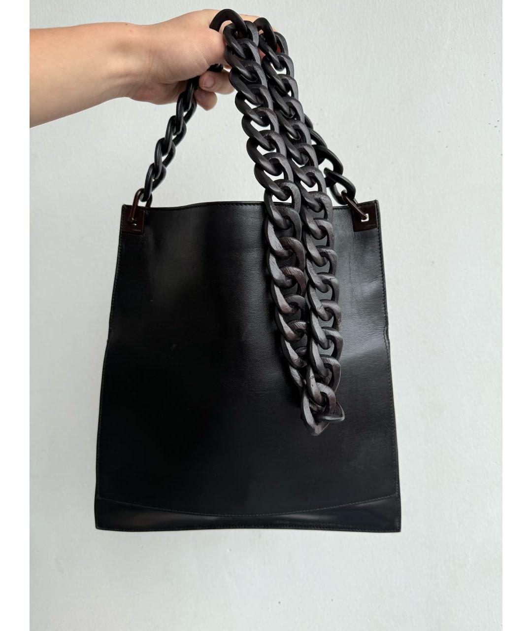 GUCCI Черная кожаная сумка через плечо, фото 2