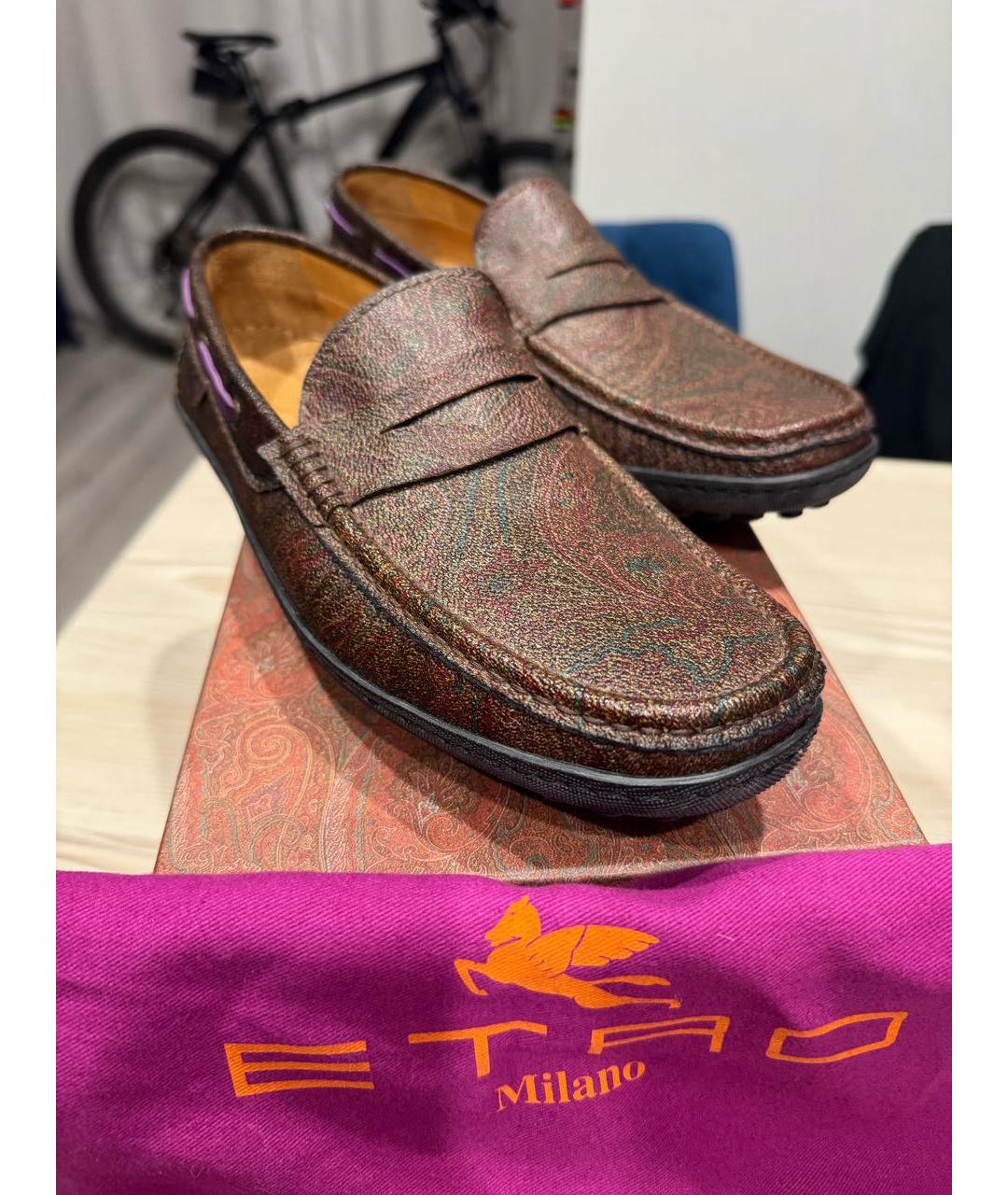 ETRO Мульти кожаные мокасины, фото 5
