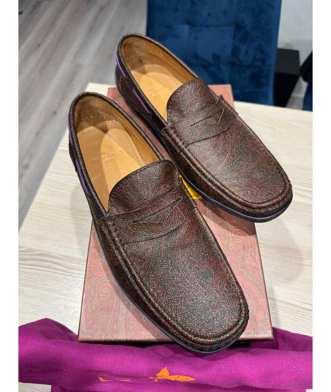 ETRO Мульти кожаные мокасины, фото 6