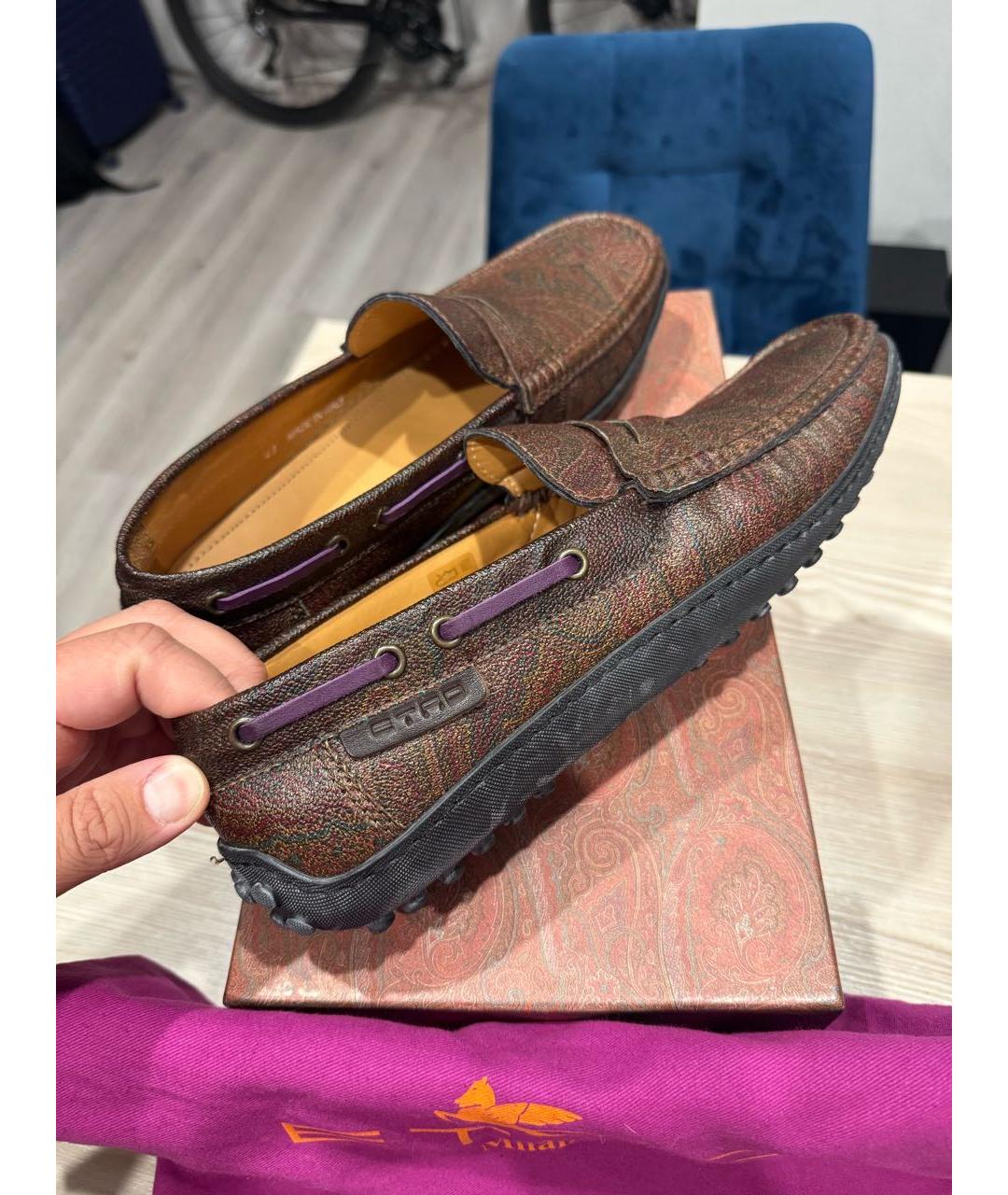 ETRO Мульти кожаные мокасины, фото 7