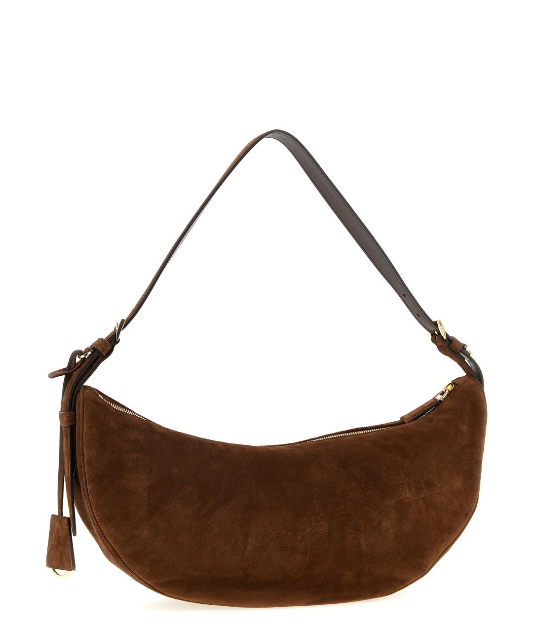 PRADA Коричневая замшевая сумка через плечо, фото 2