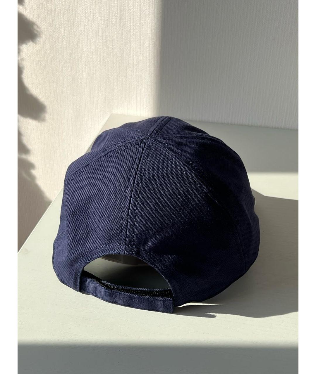STONE ISLAND Синяя хлопковая кепка/бейсболка, фото 2