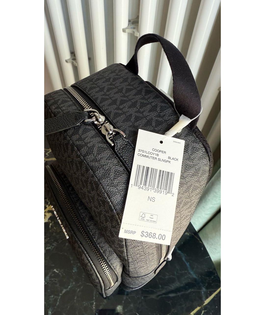 MICHAEL KORS Черный рюкзак, фото 6