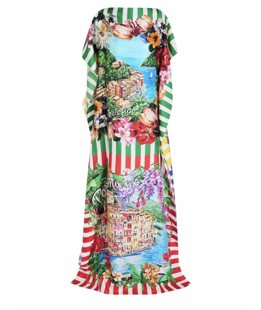 DOLCE&GABBANA Мульти коктейльное платье, фото 1