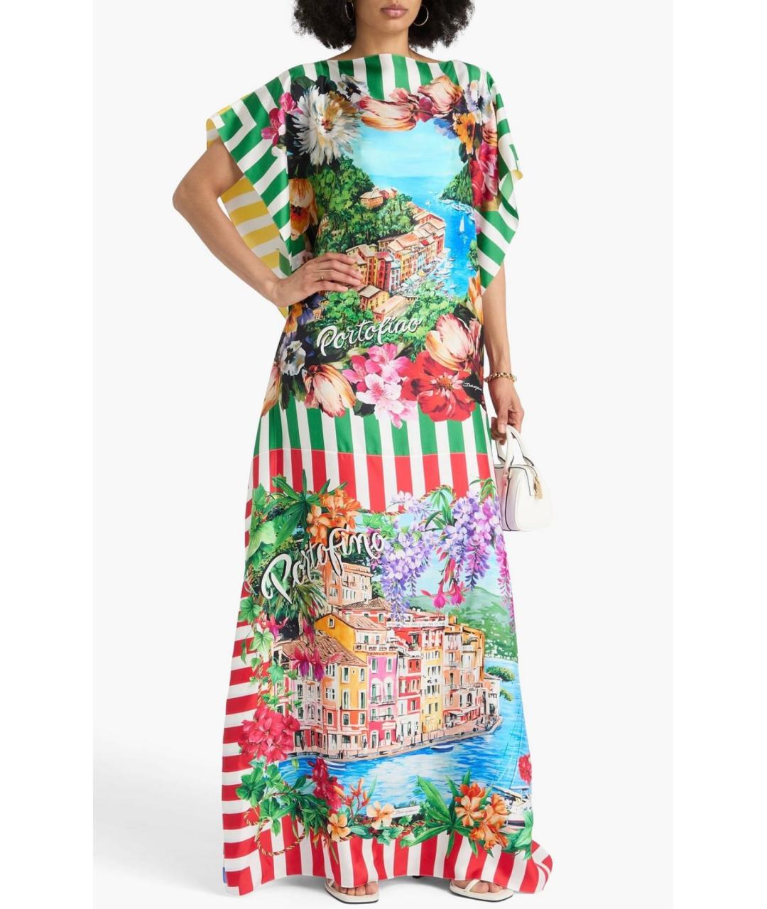 DOLCE&GABBANA Мульти коктейльное платье, фото 2