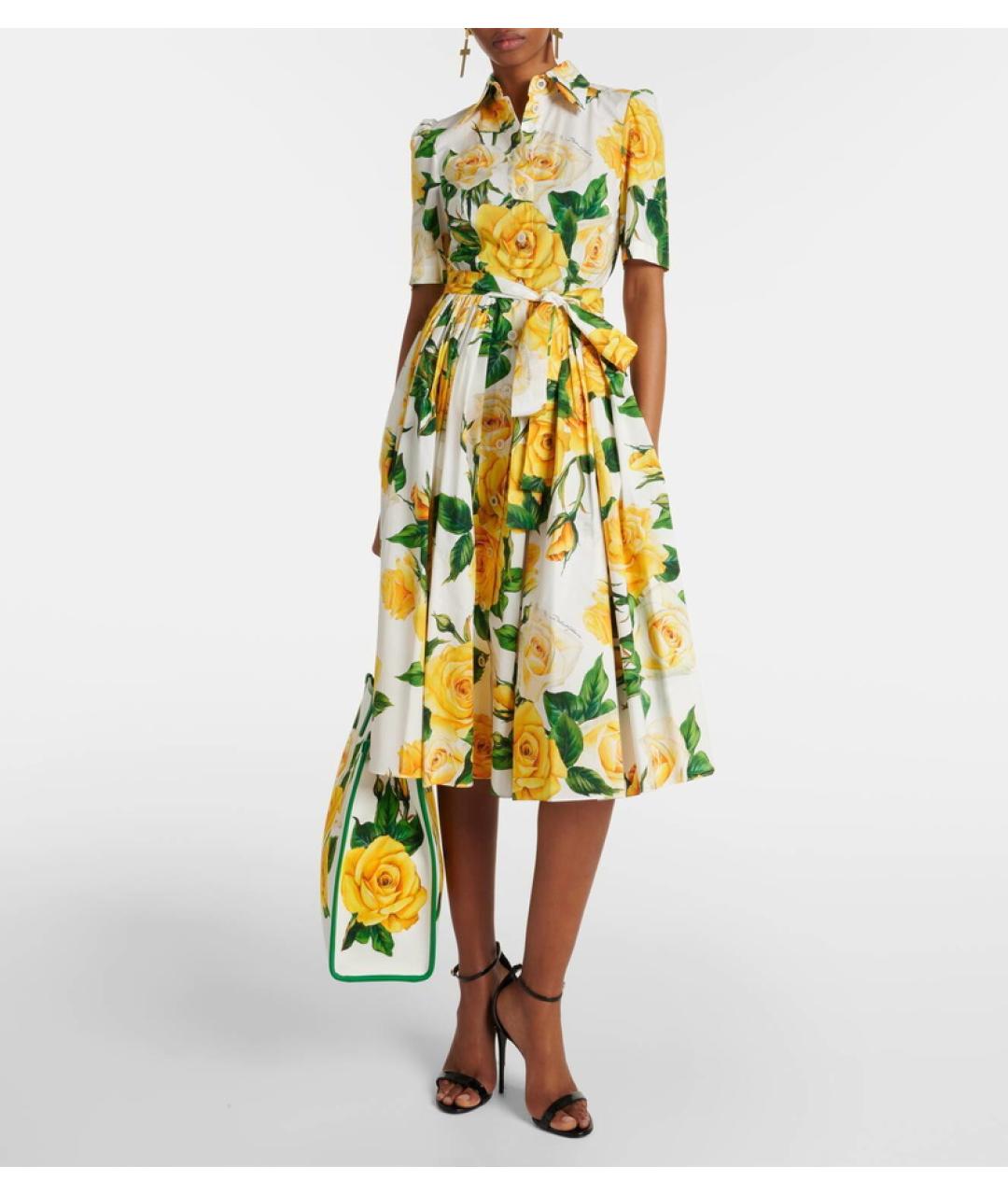 DOLCE&GABBANA Мульти коктейльное платье, фото 2