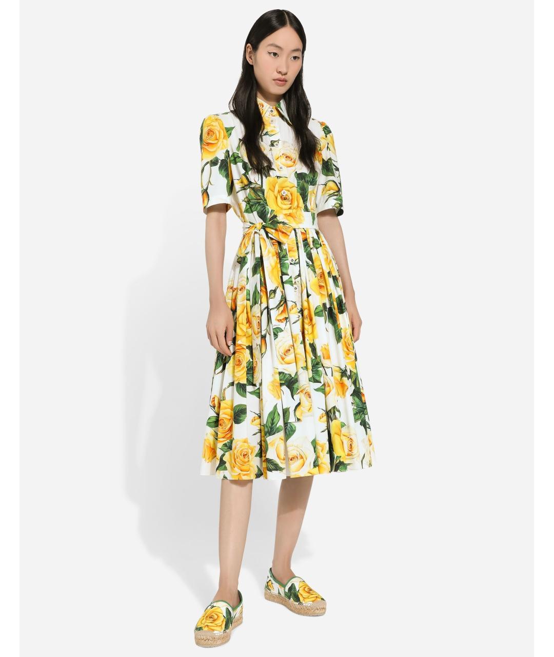 DOLCE&GABBANA Мульти коктейльное платье, фото 6