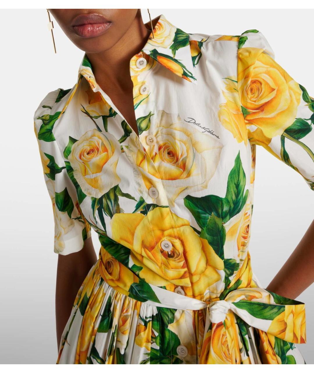 DOLCE&GABBANA Мульти коктейльное платье, фото 4