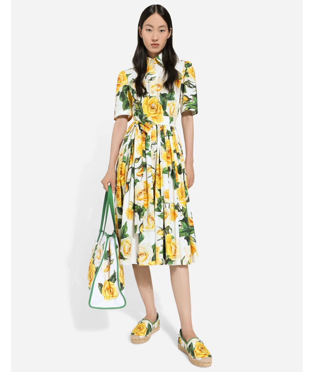 DOLCE&GABBANA Мульти коктейльное платье, фото 5