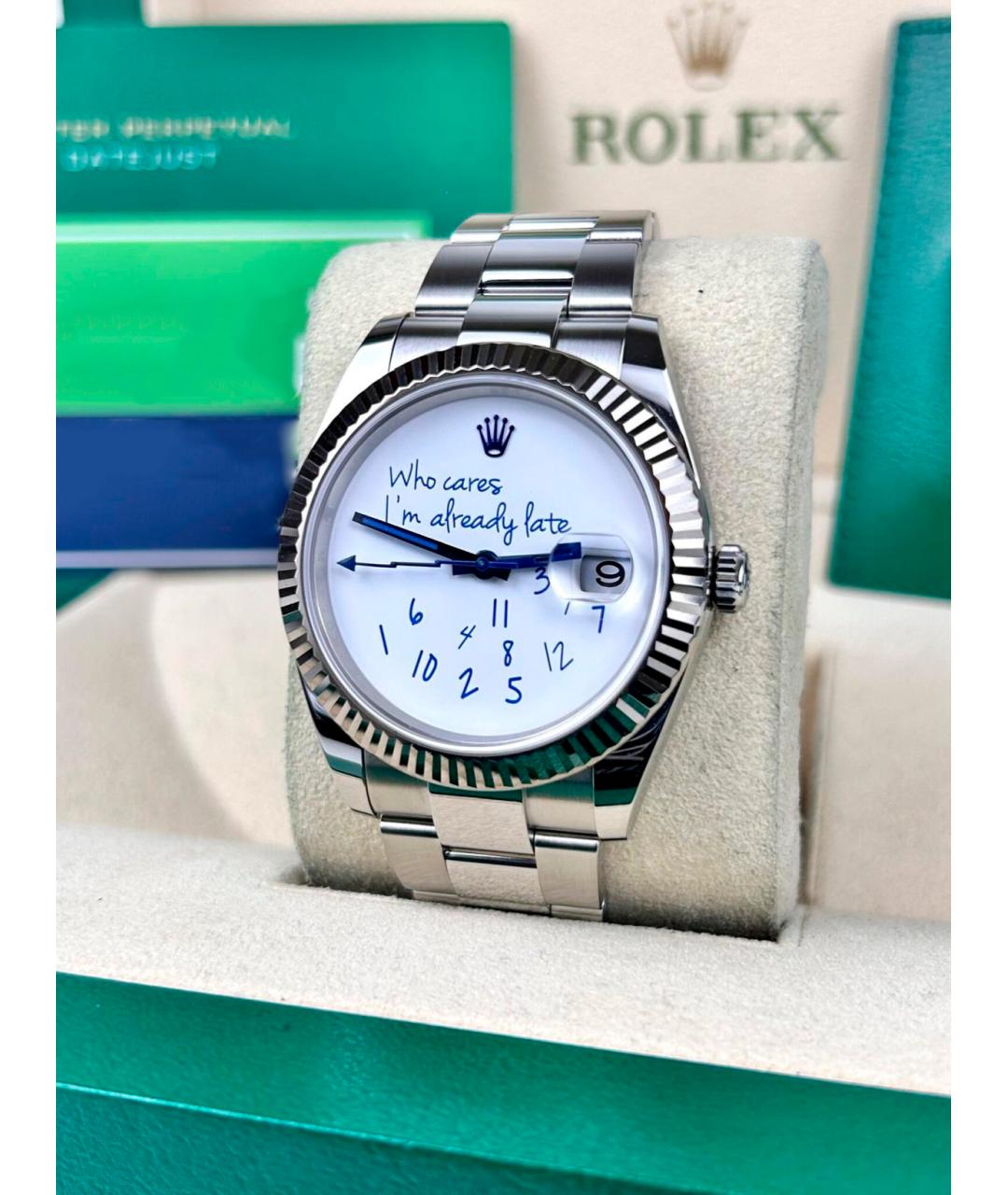 ROLEX Белые часы из белого золота, фото 3