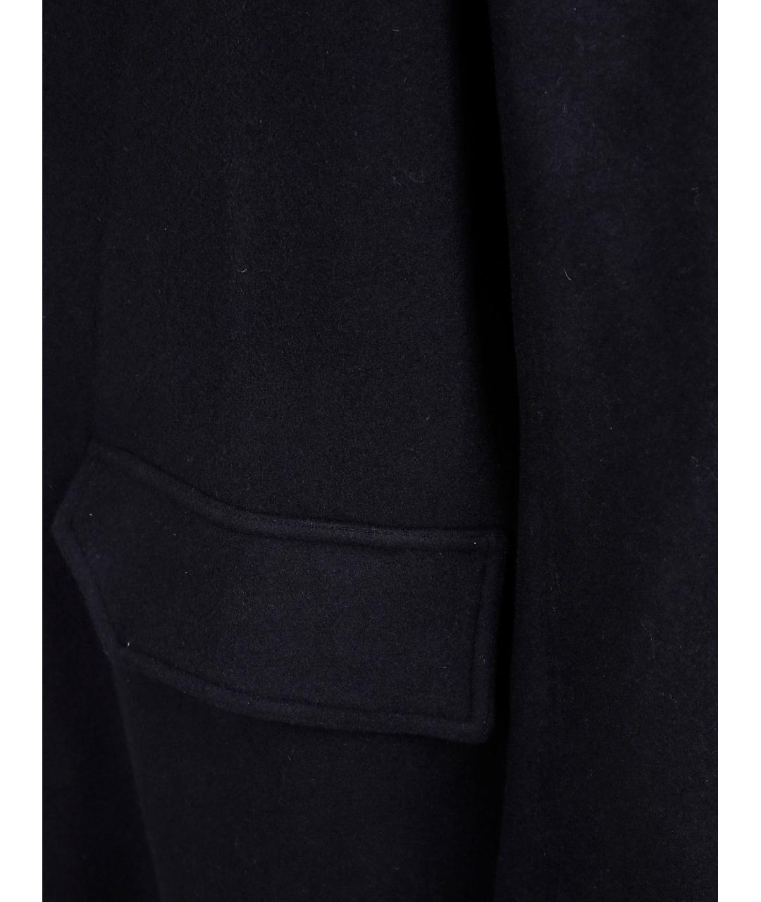 RICK OWENS Черное шерстяное пальто, фото 3