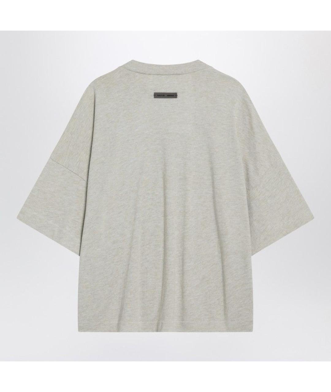 FEAR OF GOD ESSENTIALS Серая хлопковая футболка, фото 2