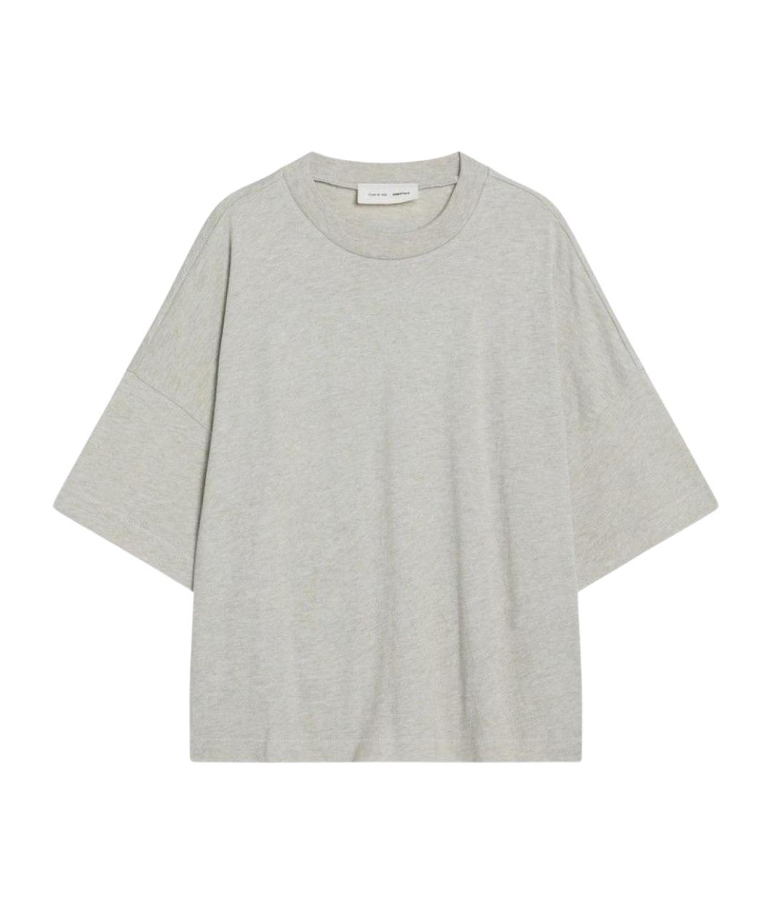 FEAR OF GOD ESSENTIALS Серая хлопковая футболка, фото 1