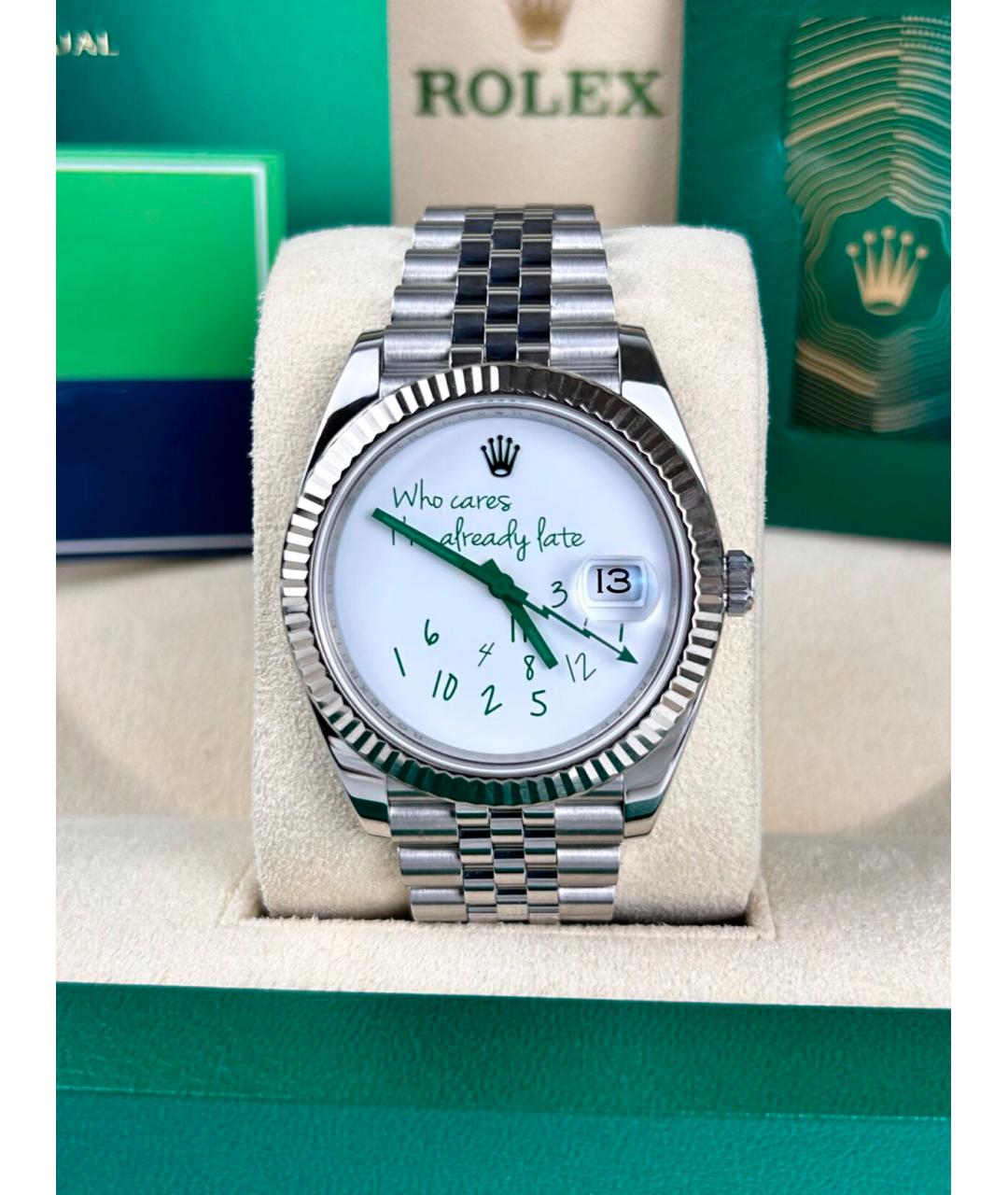 ROLEX Белые часы из белого золота, фото 2
