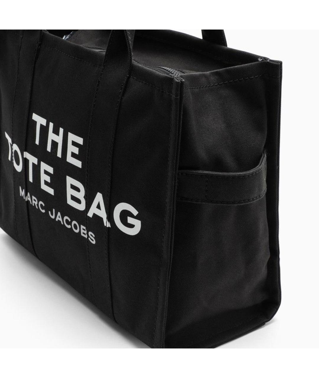 MARC JACOBS Черная хлопковая сумка тоут, фото 4