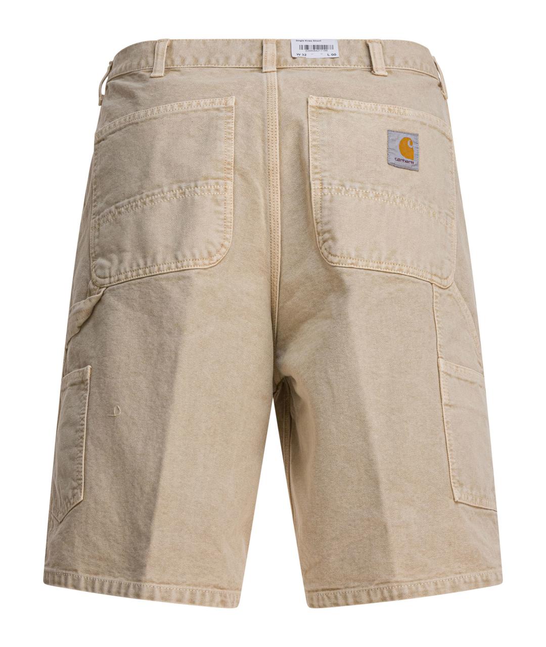 CARHARTT WIP Бежевые хлопковые шорты, фото 2