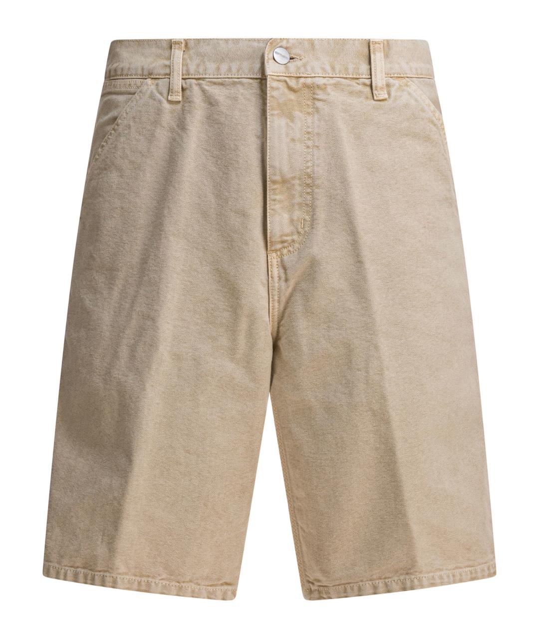 CARHARTT WIP Бежевые хлопковые шорты, фото 1